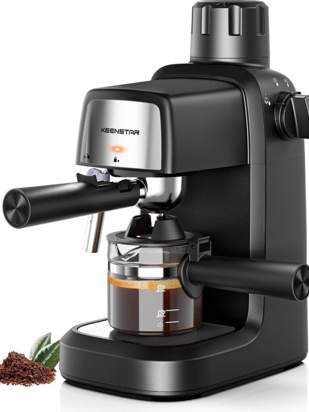 Compact 3.5 Bar Espresso Machine - 800W Coffee Maker for Home Brewing